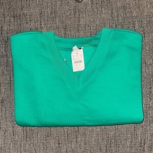 J. Crew V-Neck Sweater in Bright Green